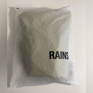 Rains Short Hooded Coat in Cement
